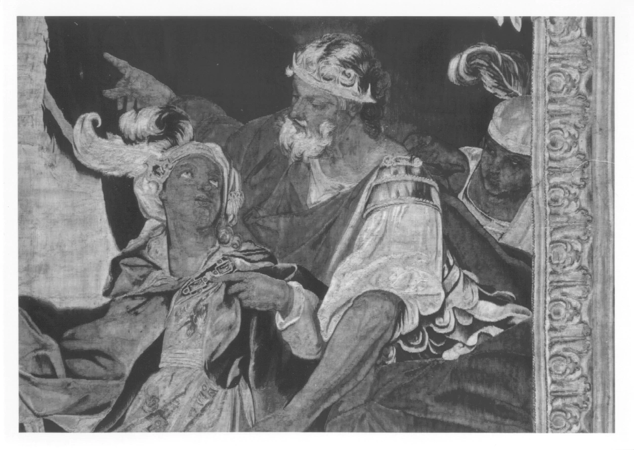 Arazzo - Alessandro Magno giovinetto riceve lo scettro, Musei Reali, Palazzo Reale, Torino, dettaglio 3